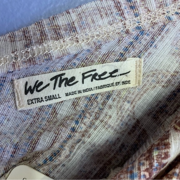 Free People We The Free Your Twisted Tank Top in Tea Combo - Size XS - Picture 4 of 6